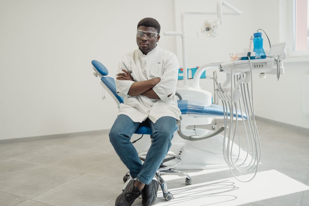A close view of a clean, modern orthodontic office
